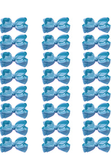  TURQUOISE 4IN WIDE BOWS 24 PCS/$7.50  BW-340-4