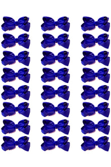  ROYAL BLUE 4IN WIDE BOWS 24PCS/$7.50 BW-329-4
