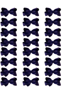  NAVY 4IN WIDE BOWS 24PCS/$7.50 BW-370-4