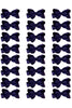 NAVY 4IN WIDE BOWS 24PCS/$7.50 BW-370-4