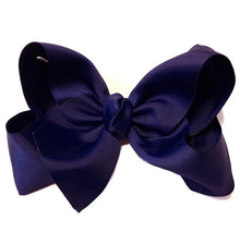  NAVY blue 7.5" HAIR BOWS 12 PCS FOR $18.00 / BW-370-P