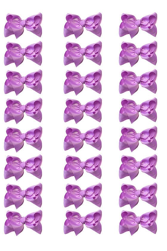 LAVENDER BOWS 4IN WIDE 24PCS/$7.50  BW-430-4