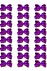 PURPLE BOWS 4IN WIDE 24PCS/$7.50  BW-465-4