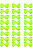 NEON-GREEN 4IN WIDE BOWS 24PCS/$7.50 BW-544-4