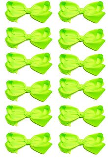  KEY LIME BOWS 5.5IN WIDE 12PCS/$6.50 BW-544-5