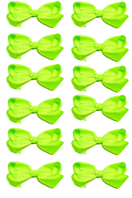 KEY LIME BOWS 5.5IN WIDE 12PCS/$6.50 BW-544-5