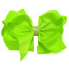 KEY LIME RHINESTONE BOW 6.5 " WIDE 5PCS/$10.00 BW-544-S