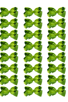  BUD GREEN BOWS 4IN WIDE 24PCS/$7.50 BW-549-4