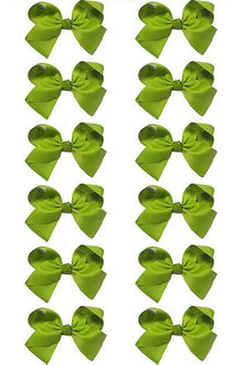  BUD GREEN BOWS 5.5IN WIDE 12PCS/$6.50 BW-549-5