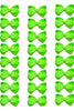 LIME GREEN 4IN WIDE BOWS 24 PCS/$7.50  BW-556-4