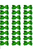 EMERALD GREEN BOWS 4IN WIDE 24PCS/$7.50  BW-580-4