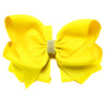 DAFFODIL RHINESTONE HAIR BOW, 6.5" WIDE 5PCS/$10.00 BW-645-S