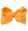 GOLD 7.5" WIDE HAIR BOW 12PCS/$18.00  BW-675-P