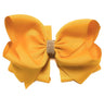 GOLD BOW W RHINESTONES 6.5IN WIDE 5PCS/$10.00 BW-675-S