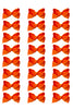 ORANGE BOWS 4IN WIDE 24PCS/$7.50 BW-750-4