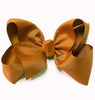 COPPER 7.5" WIDE HAIR BOWS. 12PCS/$18.00  BW-785-P