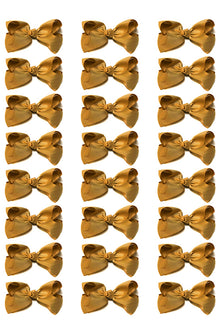  GOLDEN BROWN BOWS 4IN WIDE 24PCS/$7.50 BW-846-4