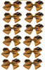 GOLDEN BROWN 5.5"WIDE HAIR BOWS 12PCS/$6.50 BW-846-5