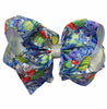 CACTUS PRINTED HAIR BOW WITH RHINESTONES 7.5" WIDE DOUBLE LAYER. 4PCS/$10.00 BW-DSG-233