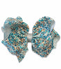 7.5" WIDE BLUE CHEETAH PRINTED HAIR BOWS. 4PCS/$10.00 BW-DSG-263