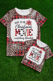  THIS IS MY CHRISTMAS MOVIE WATCHING BLANKET: MOMMY & ME  MULTI-PRINTED TEE SHIRTS.  TPG501522020