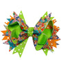 6" WIDE BUNNY PRINTED HAIR BOW. 4PCS/$9.00 BW-DSG-286