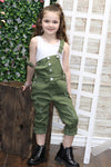 GREEN DISTRESSED DENIM OVERALL. LC-PN-215923