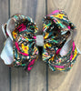 FIUSCHA PRINTED HATS / HAIR BOW. 7.5" WIDE 4PCS/$10.00 BW-DSG-585