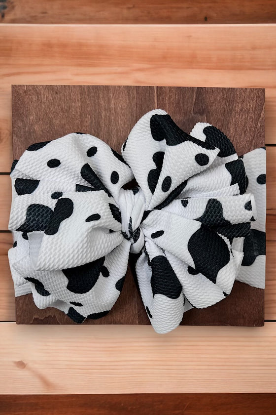 THICK COW SPOTTED BIG TASSEL BABY HEADBAND. 3PCS/$10.50 F-DLH2343K