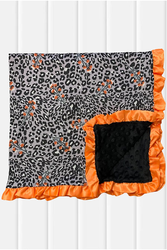 ANIMAL   PRINTED  MINKY BABY BLANKET. (SIZE: 35" BY 35") MT-213-724058