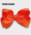 TORRID ORANGE 7.5" WIDE HAIR BOWS. 12PCS/$18.00 BW-750-P