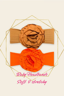  5" RUFFLE HEADBANDS, STRETCHY & SOFT BABY APPROVED. 5PCS/$12.50 HB-2023-C