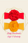 5" RUFFLE HEADBANDS, STRETCHY & SOFT BABY APPROVED. 5PCS/$12.50 HB-2023-E