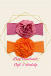 5" RUFFLE HEADBANDS, STRETCHY & SOFT BABY APPROVED. 5PCS/$12.50 HB-2023-H