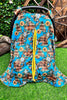 WOOD HIDE & CRUZ PRINTED CAR SEAT COVER. ZYTG15113009