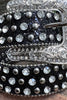 BLACK GLITTER RHINESTONE & GLITTERY BELTS FOR KIDS.  BELT-2021-L