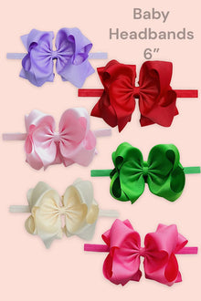  6" DOUBLE LAYER HEADBAND FOR BABY. 4PCS/$10.00 HBHB-2023-1
