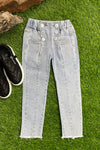 8 BUTTON DENIM PANTS WITH STRETCHABLE WAIST BAND. PNG251522059