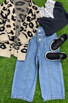 3 BUTTON DENIM PANTS WITH STRETCHABLE WAIST BAND. PNG251522058-JEANNE