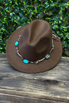 CHOCOLATE BROWN SUEDE HAT. FITS FROM 5 YEARS UP TO ADULT. BR-HAT2022