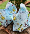 ELEPHANT/OTHER CHARACTER PRINTED DOUBLE LAYER HAIR BOWS. 4PCS/$10.00 BW-DSG-814