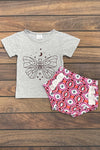 BUTTERFLY PRINTED TOP WITH BABY BLOOMERS. RP-20219711