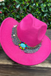 MOMMY & ME/ WOMEN HAT IS LIGHTER PINK THE GIRLS IS A HOT PINK. PINK-HAT2022