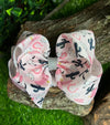WESTERN ON PINK DOUBLE LAYER HAIR BOWS. 4PCS/$10.00 BW-DSG-835