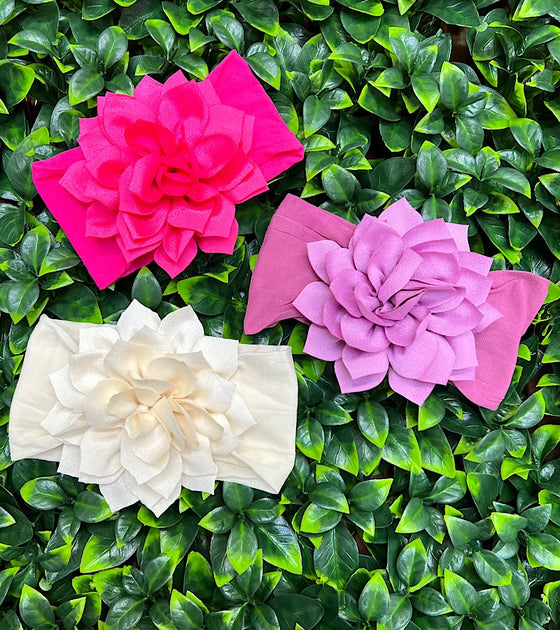 5" FLOWER HEDBAND FOR BABY, VERY SOFT & STRETCHABLE FABRIC. (5PCS/$12.50) AVAILABLE IN 3 COLORS. HHB-2022-G3