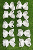 WHITE 5.5" INCH HAIR BOWS 12PCS/$6.50 BW-029-5