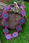 2 TONE CONCHO BELT FOR GIRLS. ACG251522094