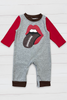 GRAY BABY ROMPER WITH FOOTBAL TONGUE. LC-RP-20219527 WEN