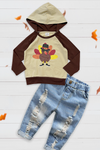 TURKEY" PRINTED HOODIE SWEATER. LC-TP-20218370sol