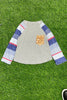 MULTI-COLOR STRIPE TOP WITH SEQUINS POCKET. TPG501622003-WEN